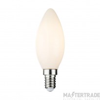 Knightsbridge 4W E14 Candle LED Lamp 2700K Frosted Filament Dimmable