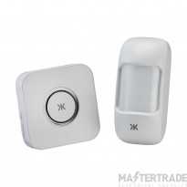 Knightsbridge Wireless Plug-In Motion Activated Chime System White