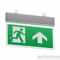 Knightsbridge Exit Sign Emergency LED 3hrNM Ceiling Mounted IP20