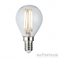 Knightsbridge 4W LED E14 Golf Ball Lamp 2700K Clear Filament Dimmable