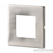 Knightsbridge 1W LED Square Guide Light Recessed 6.5K 30lm IP20 Stainless Steel