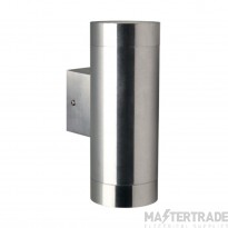 Nordlux Wall Light Tin Maxi Double GU10 IP54 2x35W 230V 19x12.5x7.6cm Stainless Steel