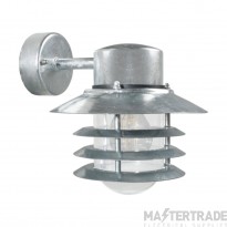 Nordlux Wall Light Vejers Down E27 IP54 60W 230V 23x22x26cm Galvanised