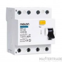 Niglon RCD4-40/30-A RCCB 4P 40A 30mA