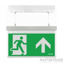 OVIA Vanex Exit Sign Emergency LED Up Legend Suspended Self Test Maintained 2W