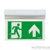 OVIA Hanex Exit Sign Emergency LED Up Legend Wall/Ceiling Self Test Maintained 2W