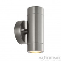 Saxby Palin GU10 Up/Down Wall Light IP65 Stainless Steel