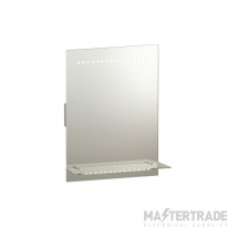 Saxby Omega Mirror Light LED Shaver 6500K IP44 c/w Driver 2x1.5W 60lm 500x390x150mm Glass