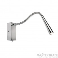 Saxby Madison Wall Light LED 3000K IP20 c/w Toggle Switch 1W 65lm 175x250x40mm Chrome Plated Steel