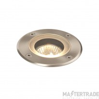 Saxby Pillar GU10 Round Groundlight IP65 Stainless Steel/Clear 102mm Cut-Out