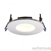 Saxby OrbitalPLUS 9W LED Fire Rated Downlight 3000K IP65 Chrome 97mm Cut-out 