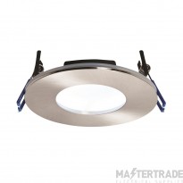 Saxby OrbitalPLUS 9W LED Fire Rated Downlight 5000K IP65 Satin Nickel 97mm Cut-out 