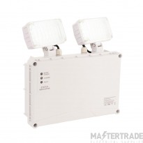 Saxby Sight Twin Spotlight 3hrNM LED Daylight 2x3W 74x305x305mm Gloss White