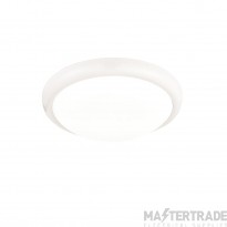 Saxby Montana Luminaire LED CCT Round Flush 15W 850lm 70x330mm White/Opal