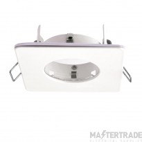 Saxby Speculo GU10 Square Fire Rated Downlight IP65 36mm Matt White