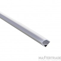 Saxby Speculo Profile Extrusion Corner 16x16x2000mm Silver Anodised