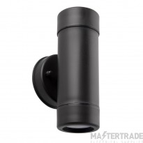 Saxby Icarus GU10 Up/Down Wall Light IP44 Black 