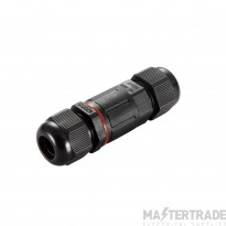 Saxby IP68 Inline Straight Connector 84x26mm Black