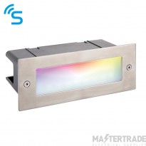 Saxby Seina 3.5W LED Bricklight RGB IP44 Brushed Stainless Steel
