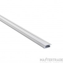 Saxby Profile Extrusion Recessed Slim IP20 6x21.7x2000mm Silver Anodised