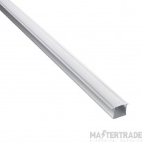 Saxby Rigel Recessed Wide 2M Aluminium LED Profile 21.5x30mm Silver