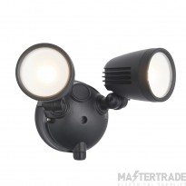 Saxby Salde 10W LED Twin Spot Floodlight 3/4/6K IP54 Matt Black