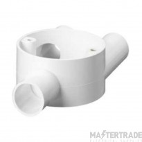 Mita Circular Box Tangent 3 Way Y 20mm White PVC