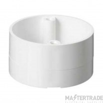 Mita No Spout Circular Box White PVC