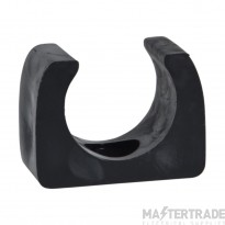 Mita Saddle Spring Clip Round 25mm Black PVC