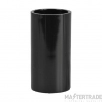 Mita Coupler Plain 25mm Black PVC