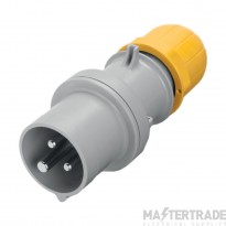 Scame 2P+E 16A 110V IP44 Industrial Plug Yellow c/w Gland