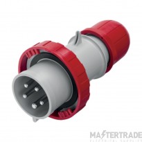 Scame 3P+N+E 32A 415V IP67 Industrial Plug Red c/w Gland