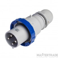 Scame 3P+E 63A 240V IP67 Industrial Plug Blue c/w Gland