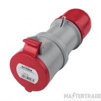 Scame Connector 3P+E c/w Gland IP44 32A 415V Red