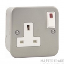Click Essentials CL835 13A 1 Gang DP Switched Socket Outlet With Neon