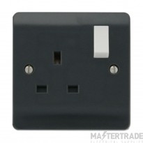 Click Mode Part M Socket 1 Gang DP Switched 13A Anthracite Grey