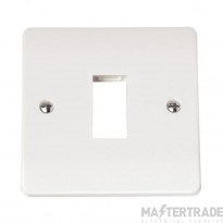 Click Mode Frontplate 1 Gang Aperture White