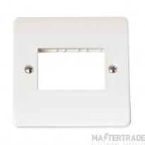 Click Mode Frontplate 1 Gang 3 Aperture White