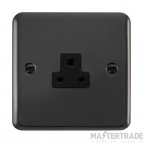 Click Deco Plus DPBN039BK 2A Round Pin Socket Outlet Black Nickel