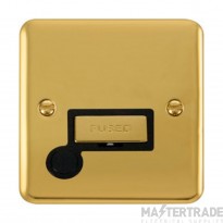 Click Deco Plus DPBR550BK 13A FCU With Optional Flex Outlet Polished Brass