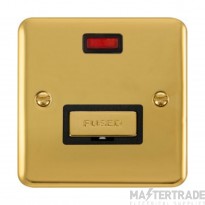 Click Deco Plus DPBR753BK 13A FCU With Neon Polished Brass