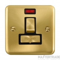 Click Deco Plus DPSB752BK 13A DP Switched FCU With Neon Satin Brass