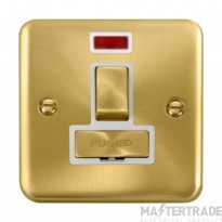Click Deco Plus DPSB752WH 13A DP Switched FCU With Neon Satin Brass