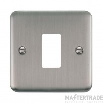 Click Deco Plus DPSS20401 1 Gang GridPro Frontplate Stainless Steel