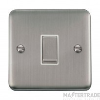 Click Deco Plus DPSS425WH 10AX 1 Gang Intermediate Plate Switch Stainless Steel