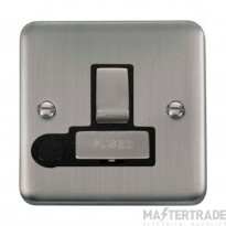 Click Deco Plus DPSS551BK 13A DP Switched FCU With Optional Flex Outlet Stainless Steel