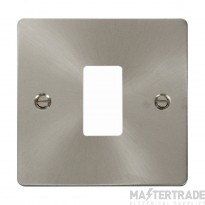 Click Define FPBS20401 1 Gang GridPro Frontplate Brushed Stainless