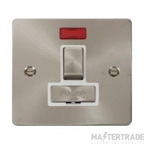 Click Define FPBS752WH 13A DP Switched FCU With Neon Brushed Stainless