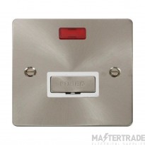 Click Define FPBS753WH 13A FCU With Neon Brushed Stainless