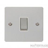 Click Define FPCH411WH 10AX 1 Gang 2 Way Plate Switch Chrome